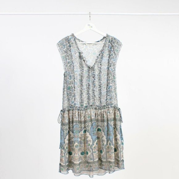 Zadig & Voltaire Sleeveless Mini Dress with Ruffle - Picture 1 of 4